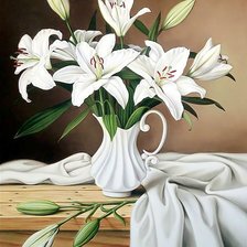 Схема вышивки «Нежные лилии»