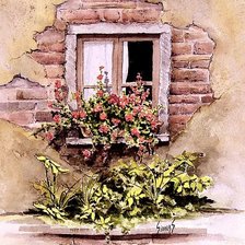 Схема вышивки «Окно 3»