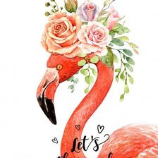 Схема вышивки «Фламинго 4»