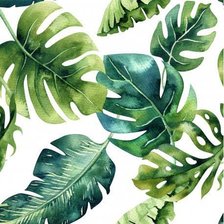 Схема вышивки «Листья 1»