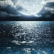 Схема вышивки «Луна»