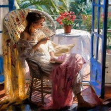 Схема вышивки «дама»