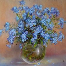 Схема вышивки «Незабудки бол. /худ Кира Панина/»