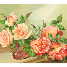 Схема вышивки «Серия "Винтаж". Розы»