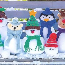 Схема вышивки «снеговички»