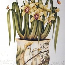 Схема вышивки «ORCHIDS»