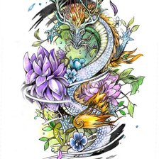 Схема вышивки «Дракон»