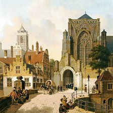 Схема вышивки «старый город»