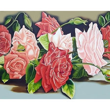 Схема вышивки «Розовый букет.»