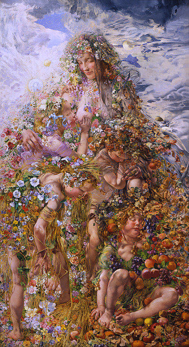 Природа изобилия . Леон Фредерик - картины - оригинал