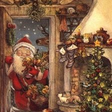 Схема вышивки «САНТА ПРИШЁЛ.Lisi Martin»