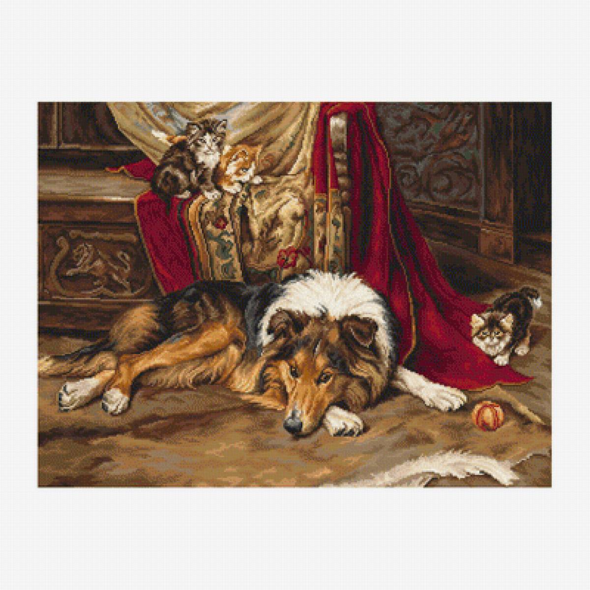 Гобелен Luca-S G585.Неохотный приятель - гобелены, ковры - предпросмотр