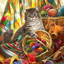 Схема вышивки «один дома»