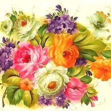 Схема вышивки «цветы»