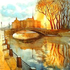 Схема вышивки «акварель»