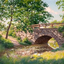 Схема вышивки «пейзаж»