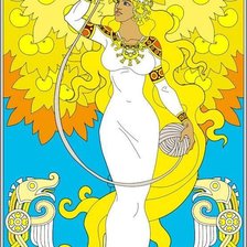 Схема вышивки «богиня»