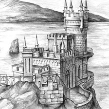 Схема вышивки «Ласточкино гнездо»