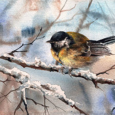 Схема вышивки «Синичка»