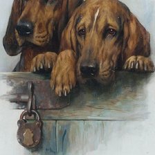 Схема вышивки «собаки»