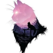 Схема вышивки «Кот»