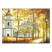 Схема вышивки «Храм. Пейзаж.»