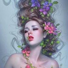 Схема вышивки «очарователна дама»