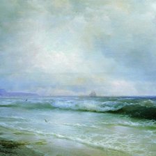 Схема вышивки «Surf by Ivan Aivazovsky , 1893»