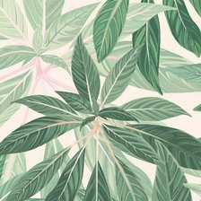 Схема вышивки «Тропические листья»