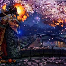 Схема вышивки «Вечер»