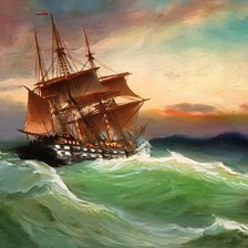 Схема вышивки «Шторм»