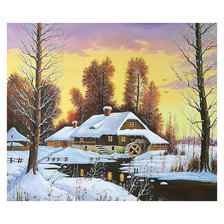 Схема вышивки «Зимний пейзаж. 330/280 крестов.»