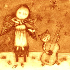 Схема вышивки «Маленький концерт»