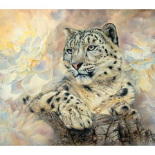 Схема вышивки «Ирбис.»