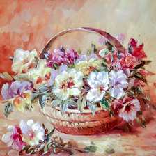 Схема вышивки «Pansies.»