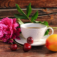 Схема вышивки «Чашка чая»