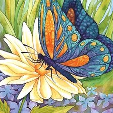 Схема вышивки «акварель»