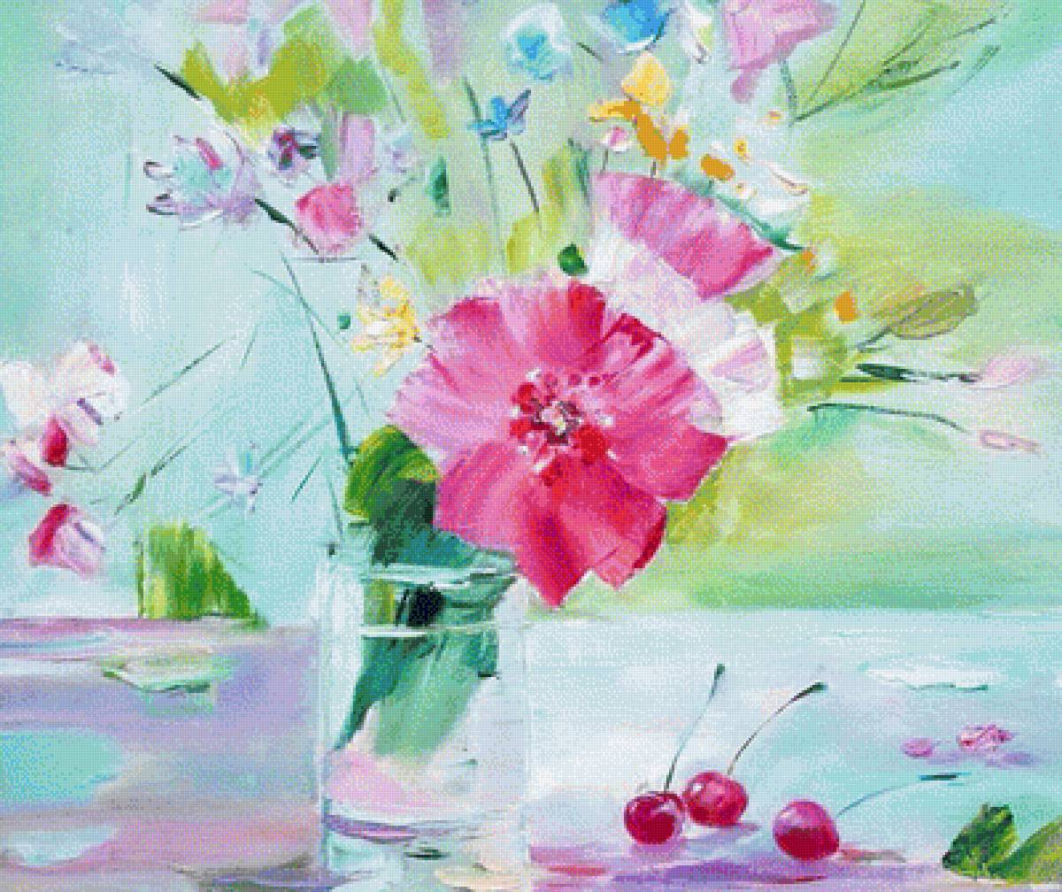 ЦВЕТЫ, ВИШНЯ - казарян т. цветы, вишня, лето - предпросмотр