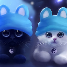 Схема вышивки «Котики»