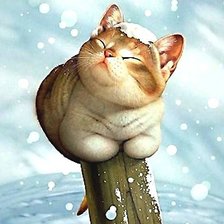 Схема вышивки «котёнок»