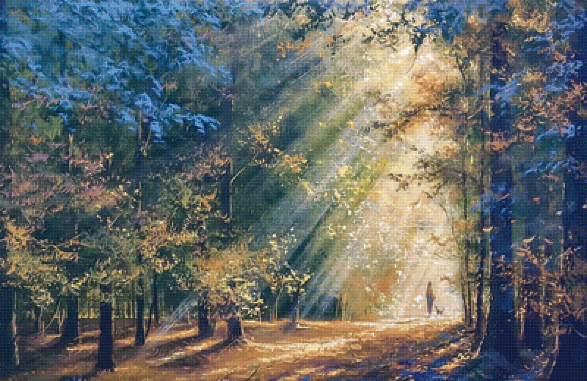 Walk in the Forest. - viktor yushkevich painter.scenarys.people.animals. - предпросмотр