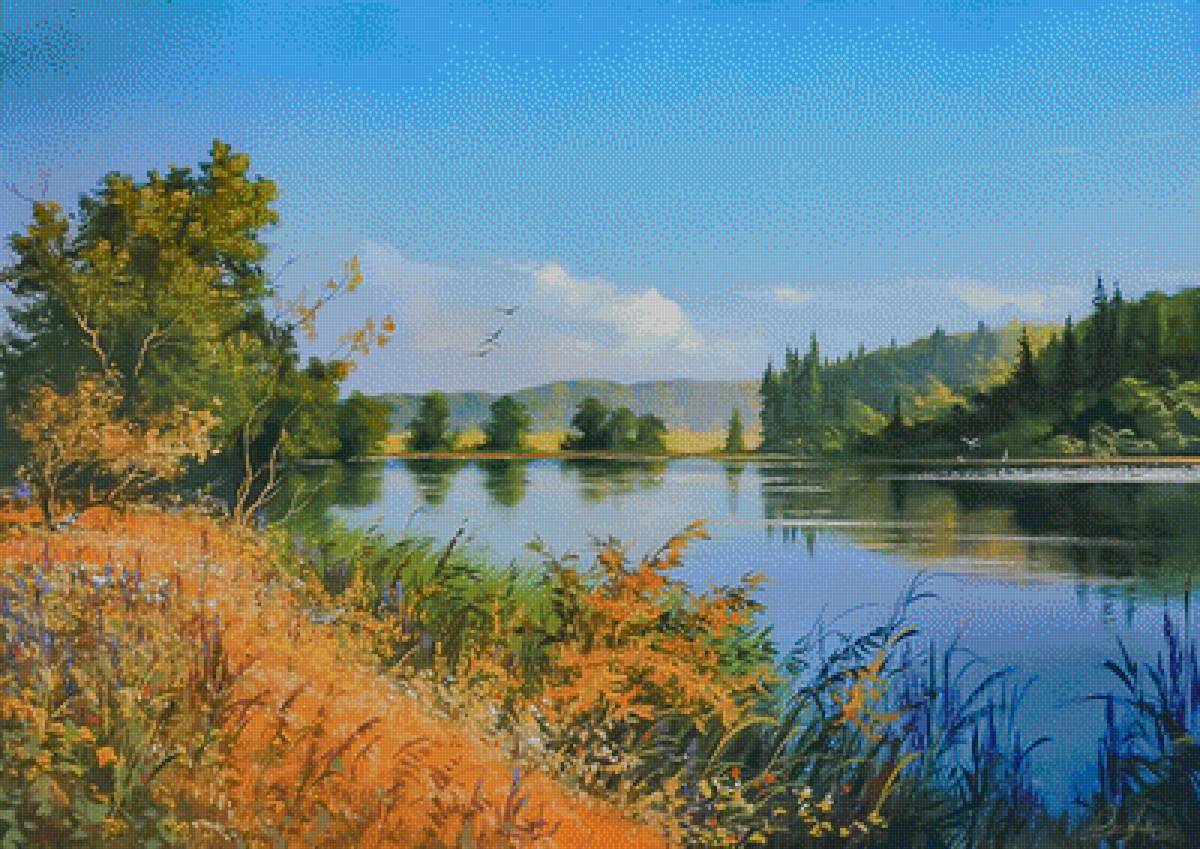 In the River. - viktor yushkevich painter.scenarys.birds. - предпросмотр
