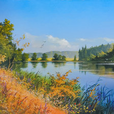 Схема вышивки «In the River.»