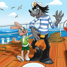 Схема вышивки «ну погоди»