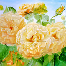 Схема вышивки «Yellow Roses.»