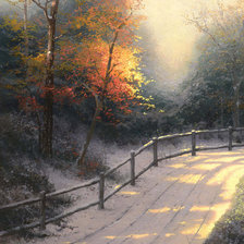 Схема вышивки «первый снег»