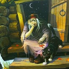 Схема вышивки «Баба Яга»