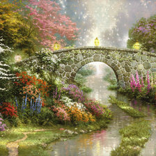 Схема вышивки «Мост»