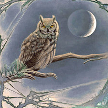 Схема вышивки «Голубая птица»