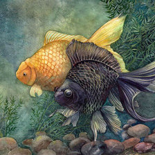 Схема вышивки «Рыбки»